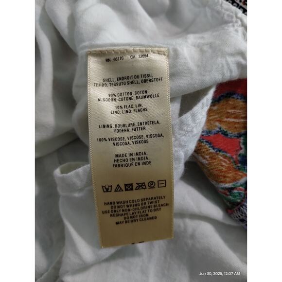 Anthropologie Maeve Women's size Small Colorful Luxury Cirque Swing Cotton Dress - Picture 11 of 12